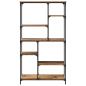 Preview: Bücherregal 5 Ebenen 99 x 35,5 x 176 cm Holzwerkstoff Altholz