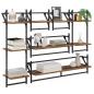 Preview: Wandregal-Set 6 stk. Altholz 100 x 25 x 30 cm Holzwerkstoff