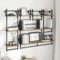 Preview: Wandregal-Set 6 stk. Artisan-Eiche 100 x 25 x 30 cm