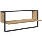 Preview: Wandregal-Set 4 stk. Artisan-Eiche 65 x 25 x 30 cm