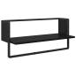 Preview: Wandregal-Set 4 stk. Schwarz Eichen-Optik 65 x 25 x 30 cm