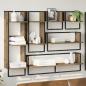 Preview: ARDEBO.de - Wandregal-Set 6 stk. Artisan-Eiche 100 x 25 x 30 cm