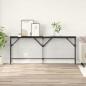 Preview: ARDEBO.de - Konsolentisch Schwarz Eichen-Optik 180 x 30 x 75 cm