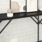 Preview: Konsolentisch Schwarz Eichen-Optik 180 x 30 x 75 cm