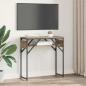 Preview: Konsolentisch Artisan-Eiche Holzwerkstoff 75x30x75cm