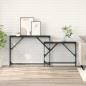 Preview: ARDEBO.de - Konsolentisch 2 Stk. Schwarz Eichen-Optik 100 x 28 x 75 cm