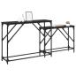 Preview: Konsolentisch 2 Stk. Schwarz Eichen-Optik 100 x 28 x 75 cm