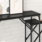 Preview: Konsolentisch 2 Stk. Schwarz Eichen-Optik 100 x 28 x 75 cm