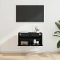 Preview: TV-Wandschrank 60 x 30 x 30 cm Schwarz Eichen-Optik