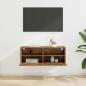 Preview: TV-Wandschrank 80 x 30 x 30 cm Altholz Holzwerkstoff