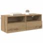 Preview: TV-Wandschrank 80 x 30 x 30 cm Artisan-Eiche Holzwerkstoff