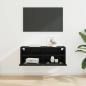 Preview: TV-Wandschrank 80 x 30 x 30 cm Schwarz Eichen-Optik