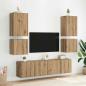 Preview: TV-Wandschrank 40,5x30x40cm Artisan-Eiche Holzwerkstoff