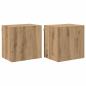 Preview: TV-Wandregale 2 stk. Artisan-Eiche Holzwerkstoff