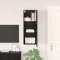 Preview: TV-Wandschrank 40,5 x 30 x 102 cm Schwarz Eichen-Optik