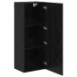 Preview: TV-Wandschrank 40,5 x 30 x 102 cm Schwarz Eichen-Optik