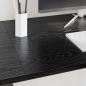 Preview: Schreibtisch Schwarz Eichen-Optik 120 x 50 x 75 cm