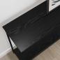 Preview: Konsolentisch Schwarz Eichen-Optik 101 x 30,5 x 75 cm