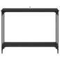 Preview: Konsolentisch Schwarz Eichen-Optik 101 x 30,5 x 75 cm