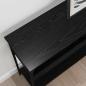 Preview: Konsolentisch Schwarz Eichen-Optik 100 x 29 x 75 cm