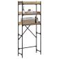 Preview: Waschmaschinenregal mit Regal Artisan-Eiche 67 x 25 x 163 cm