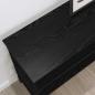 Preview: Konsolentisch Schwarz Eichen-Optik 100 x 32 x 75 cm