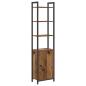 Preview: Bücherregal 6 Ebenen 40 x 24 x 161 cm Holzwerkstoff Altholz