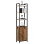 Preview: Bücherregal 6 Ebenen 40 x 24 x 161 cm Holzwerkstoff Altholz