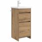 Preview: Badezimmerschrank mit Waschbecken Artisan-Eiche