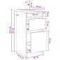 Preview: Badezimmerschrank mit Waschbecken Artisan-Eiche
