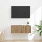 Preview: ARDEBO.de - TV-Wandschrank 78,5 x 30 x 29,5 cm Kunsthandwerk Eiche