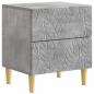 Preview: Nachttisch 2 stk. Betongrau 43 x 34,5 x 48 cm Holzwerkstoff