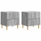 Preview: Nachttisch 2 stk. Grau Sonoma 43 x 34,5 x 48 cm Holzwerkstoff