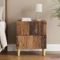 Preview: ARDEBO.de - Nachttisch Altholz 43 x 34,5 x 48 cm Holzwerkstoff