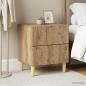 Preview: ARDEBO.de - Nachttisch 2 stk. Artisan-Eiche 43 x 34,5 x 48 cm Holzwerkstoff