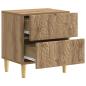 Preview: Nachttisch 2 stk. Artisan-Eiche 43 x 34,5 x 48 cm Holzwerkstoff