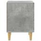 Preview: Nachttisch Betongrau 62 x 34,5 x 48 cm Holzwerkstoff