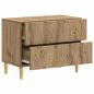 Preview: Nachttisch Artisan-Eiche 62 x 34,5 x 48 cm Holzwerkstoff