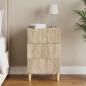 Preview: ARDEBO.de - Nachttisch Sonoma-Eiche 43 x 39,5 x 66,5 cm Holzwerkstoff