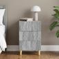 Preview: ARDEBO.de - Nachttisch Grau Sonoma 43 x 39,5 x 66,5 cm Holzwerkstoff
