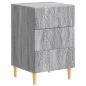 Preview: Nachttisch Grau Sonoma 43 x 39,5 x 66,5 cm Holzwerkstoff
