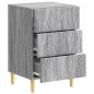 Preview: Nachttisch Grau Sonoma 43 x 39,5 x 66,5 cm Holzwerkstoff