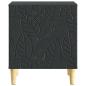 Preview: Nachttisch Schwarz 43 x 34,5 x 50 cm Holzwerkstoff