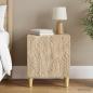 Preview: ARDEBO.de - Nachttisch Sonoma-Eiche 43 x 34,5 x 50 cm Holzwerkstoff