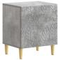 Preview: Nachttisch Betongrau 43 x 34,5 x 50 cm Holzwerkstoff