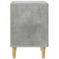 Preview: Nachttisch Betongrau 43 x 34,5 x 50 cm Holzwerkstoff