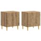Preview: Nachttisch 2 stk. Artisan-Eiche 43 x 34,5 x 50 cm Holzwerkstoff