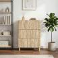 Preview: ARDEBO.de - Schubladenschrank 66 x 34,5 x 90 cm Holzwerkstoff Sonoma-Eiche