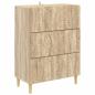 Preview: Schubladenschrank 66 x 34,5 x 90 cm Holzwerkstoff Sonoma-Eiche