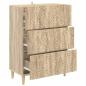 Preview: Schubladenschrank 66 x 34,5 x 90 cm Holzwerkstoff Sonoma-Eiche